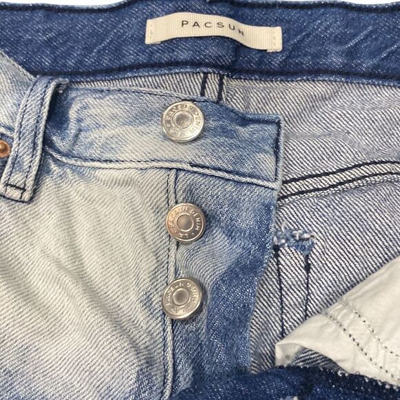 Pacsun Vintage High Rise Distressed Jean Shorts - Picture 3 of 4